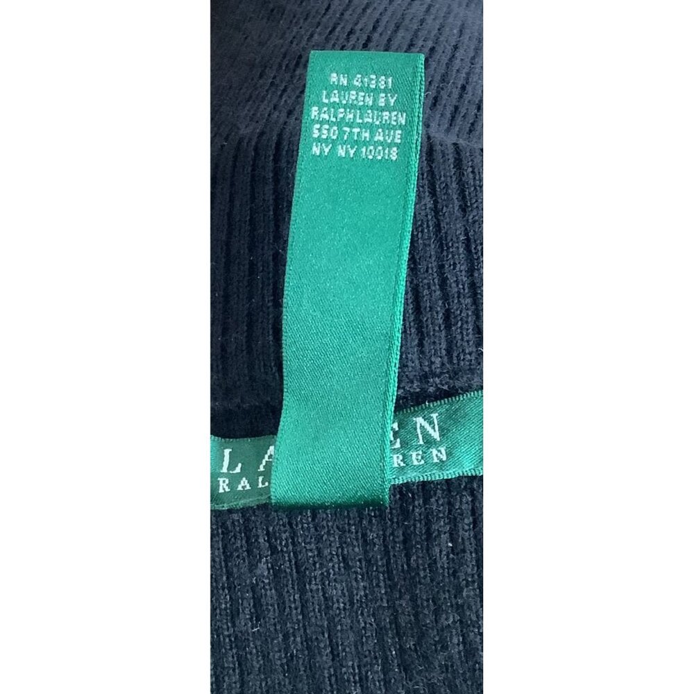 Lauren Ralph Lauren Equestrian Bishop Sweater Silk Wool Zip Cardigan Womens Sz M - Picture 7 of 7